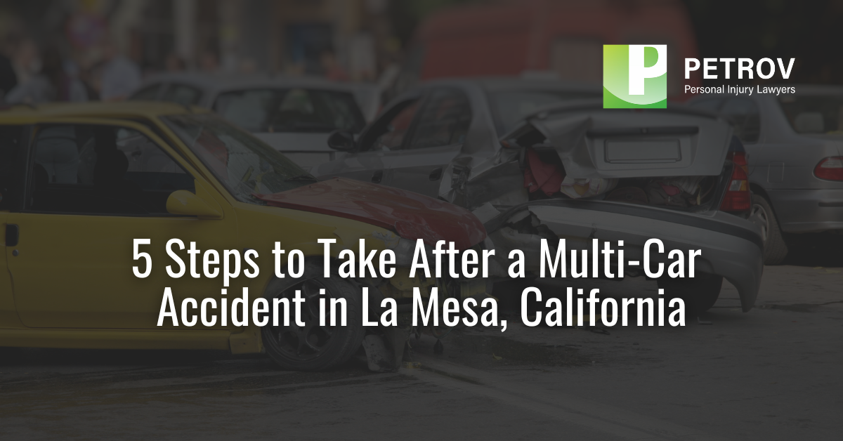 Multi Car Accident in La Mesa- Petrov Personal Injury Lawyers